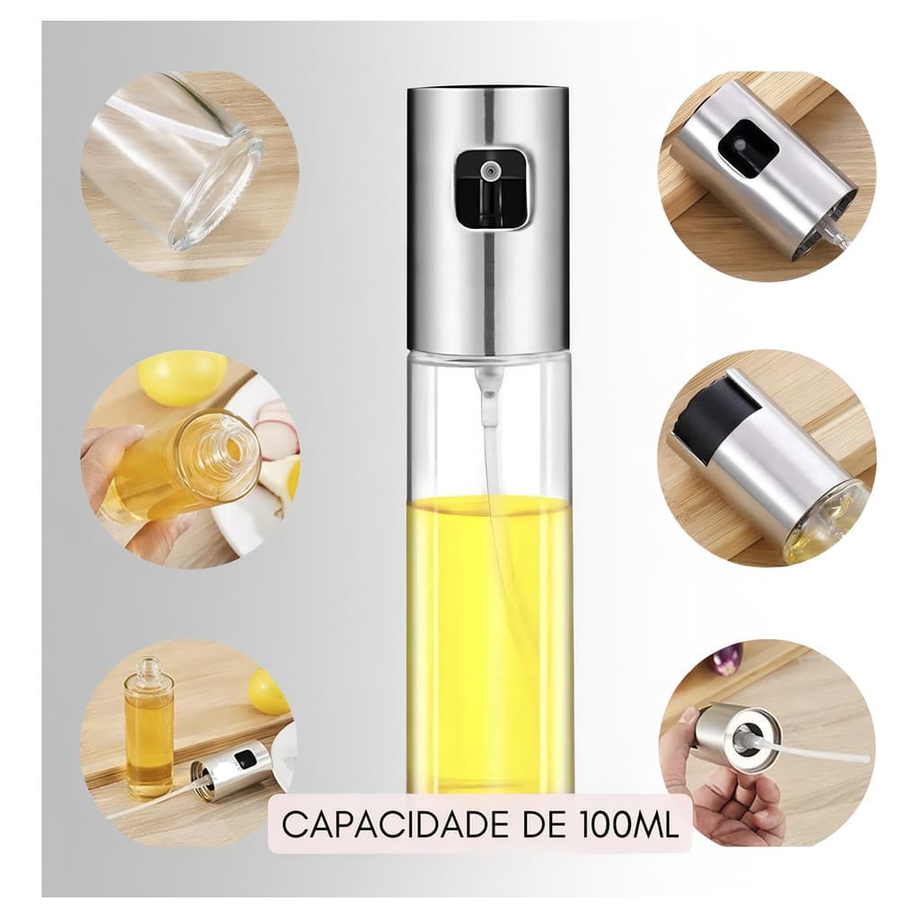 Galeteiro Vidro Spray Borrifador Vinagre Azeite oleo 100ml