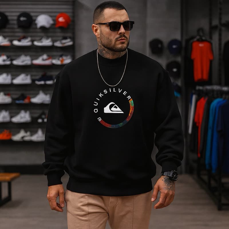 MOLETOM ESTILOSO MASCULINO BLUSA DE FRIO QUILSILVER  ESTILO CASACO CASUAL 100% ALGODÃO LANÇAMENTO