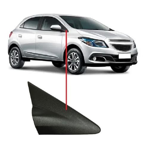 Moldura Retrovisor Direito Chevrolet Onix 13/19 898406939 Preto