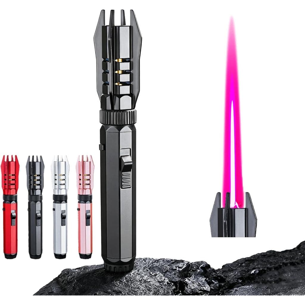 LuxBlazeTorchLighter, LuxblazeIsqueiroRecarregávelA Gas Butano com Trava de Segurança e 360 Graus ° IgniçãoInvertida, Po