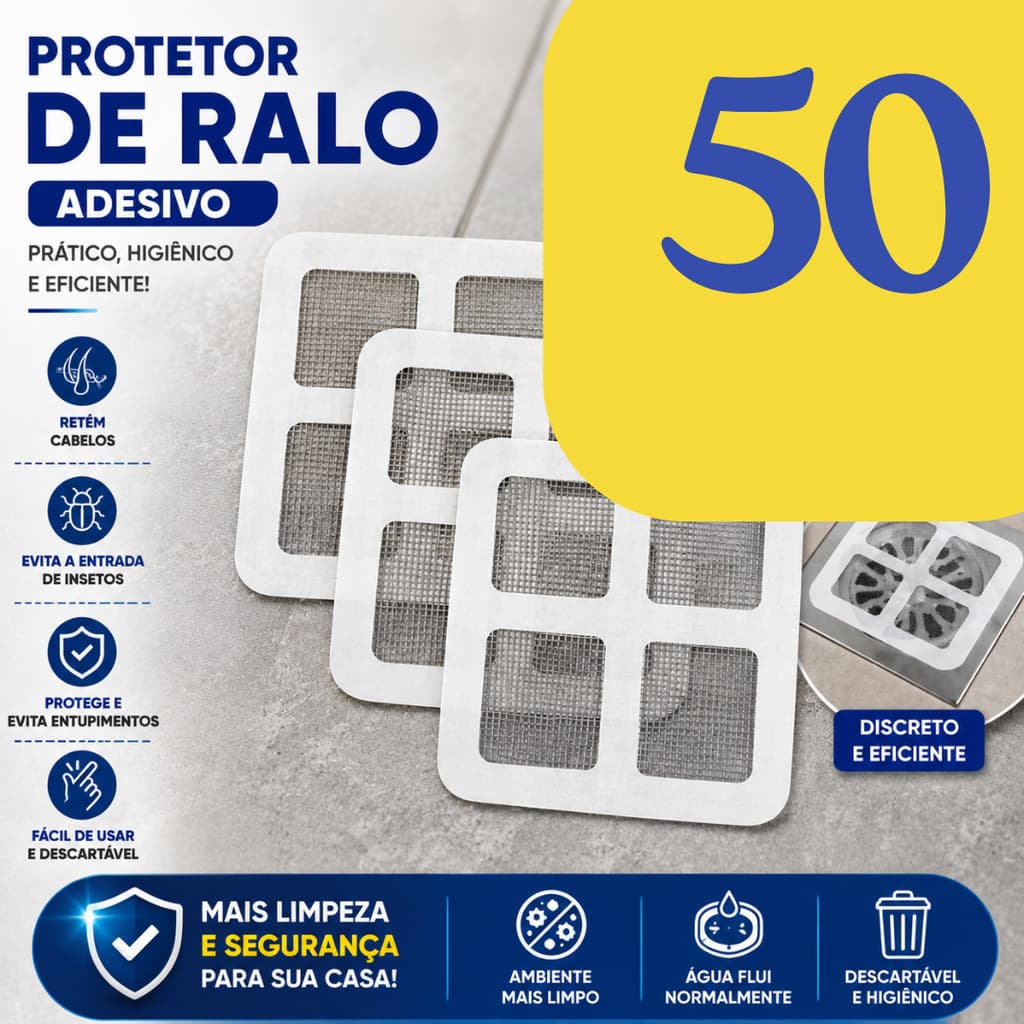 Kit 50 Tela Protetor Ralos Adesivos Para Cabelo Anti Inseto