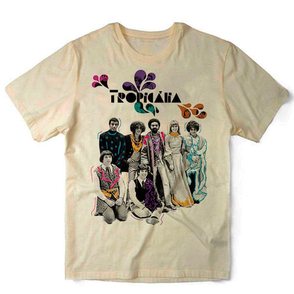 Camiseta Algodao Tropicalia Gilberto Gil Rita Lee Mutantes Tom Zé Caetano Musica Nacional Unissex