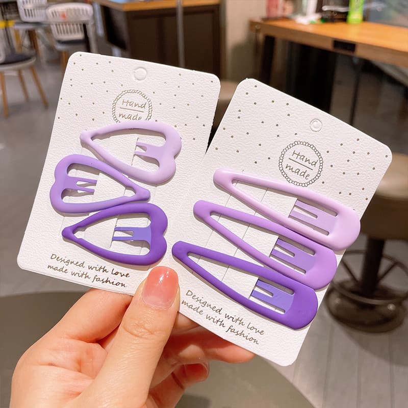 Crianças grampo de cabelo menina franja testa grampo de cabelo cocar 2024 novo estilo menina oco cabelo quebrado bb clip