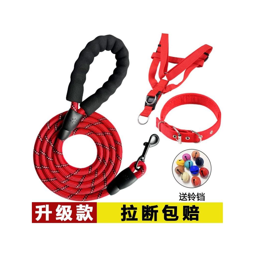 Gravata corda para cães, corda para evitar quebras, 2m, 3m, alongada, coleira para cães, tamanho médio, corda de tração