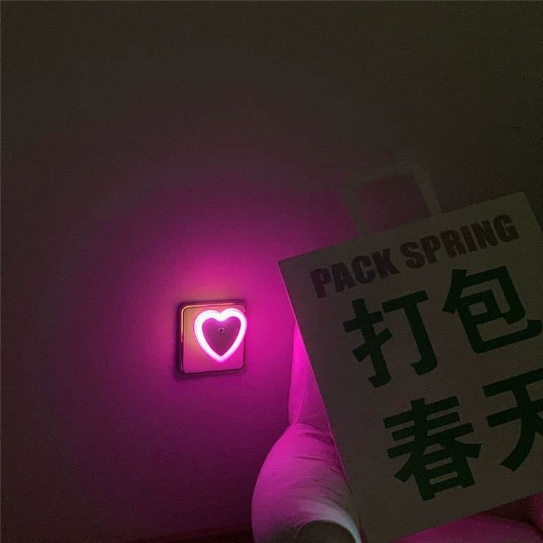 Sensação De Atmosfera ~ Doce Amor Casal Diversão Cor Led Controle De Luz nightlight Cabeceira Quarto Lâmpada De Poupança