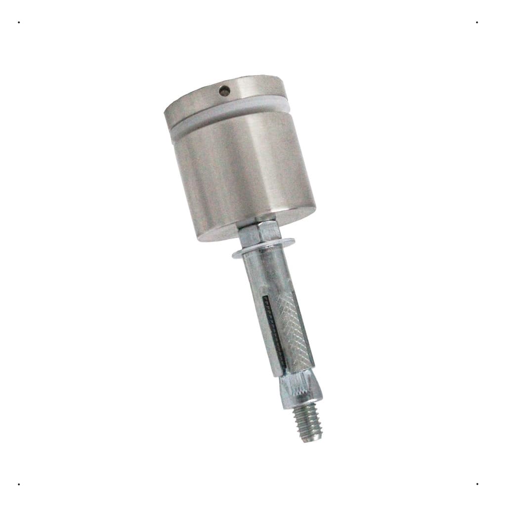 Prolongador Suporte Botton Inox 304 Escovado Para Vidro Guarda Corpo Escada Sacada 38x30
