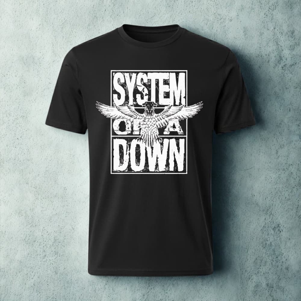 Camisa Camiseta Banda de Rock System Of A Down Tecido 100% algodão