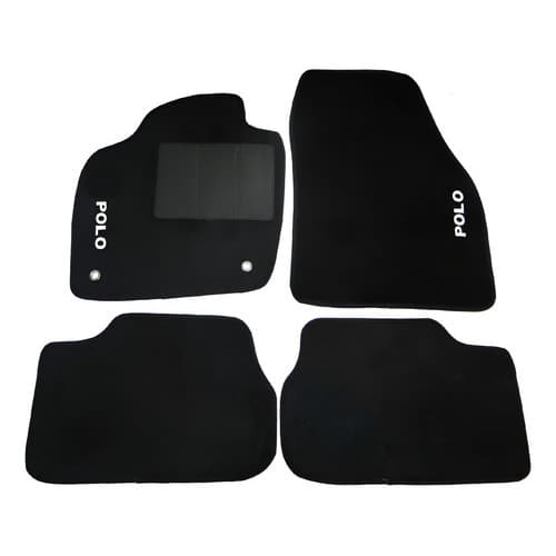 Kit Jogo Automotivo Tapete Carpete  Polo   Base Pinada