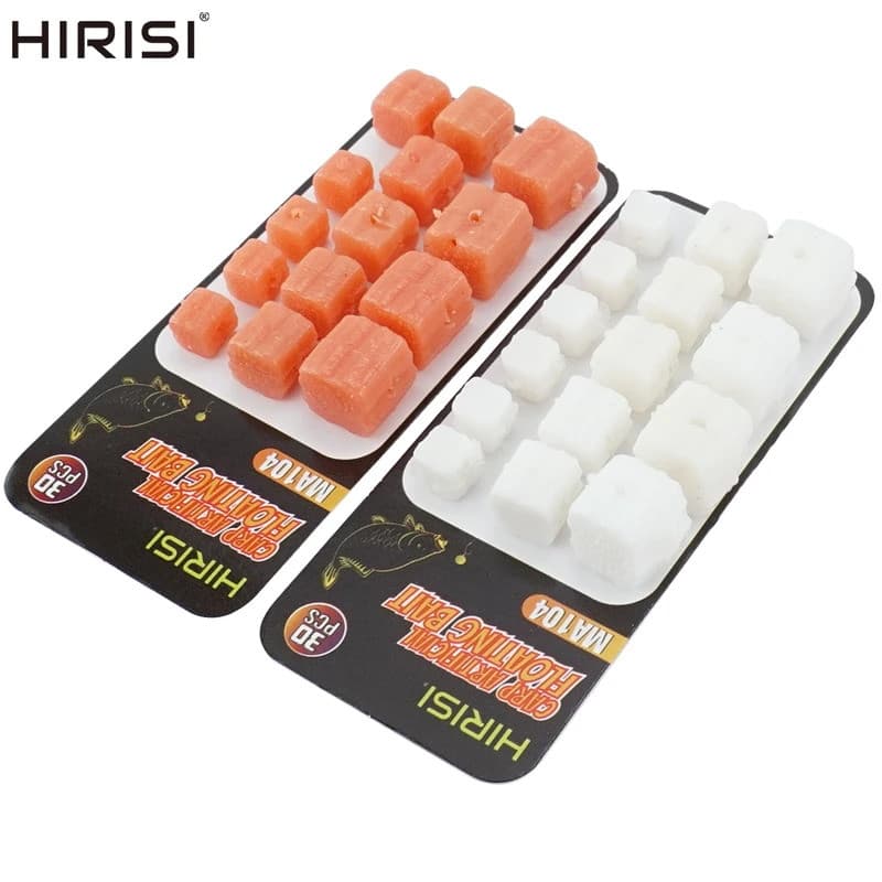Hirisi 30 x Iscas de Silicone Macias para Pesca de Carpas, Iscas Flutuantes para Pesca em Água, Iscas Artificiais de Bor