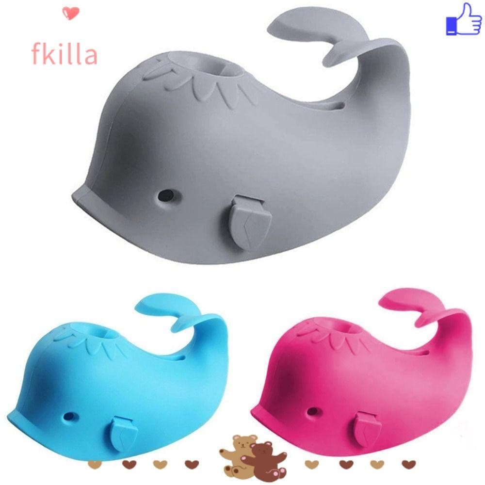FKILLA Capa De Torneira De Banho , Protetora Silicone Baleia Bico Anticolisão Portátil Universal Para Crianças