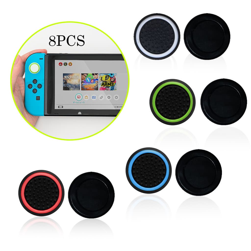 Kit 8 Grip Protetor Analógico Para Ps3 Ps4 Ps5 Xbox