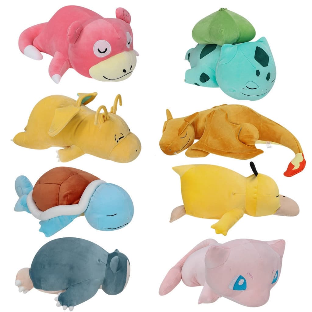 Travesseiro De Dormir Pokémon De 42-57 Cm Brinquedos De Pelúcia Snorlax Dragonite Squirtle Slowpoke Bulbasaur Charizard
