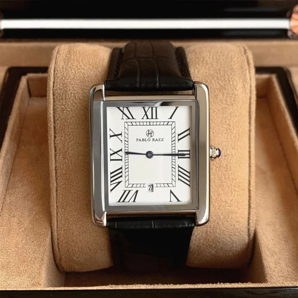 Relógio Unissex luxo classico original aço inox e pulseira de couro casual elegante