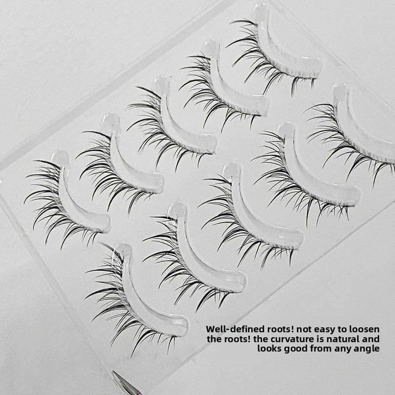Girassol cílios postiços feminino simulação Natural inteiro de uma peça de longa duração haste transparente pequeno diab