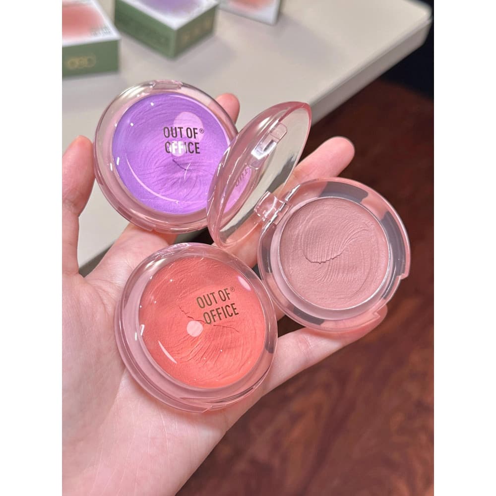 Fora do escritório Oh Wild Mousse Blush Creme OOO Damasco Fosco Baixa Saturação Multiuso Textura de Batata Picada