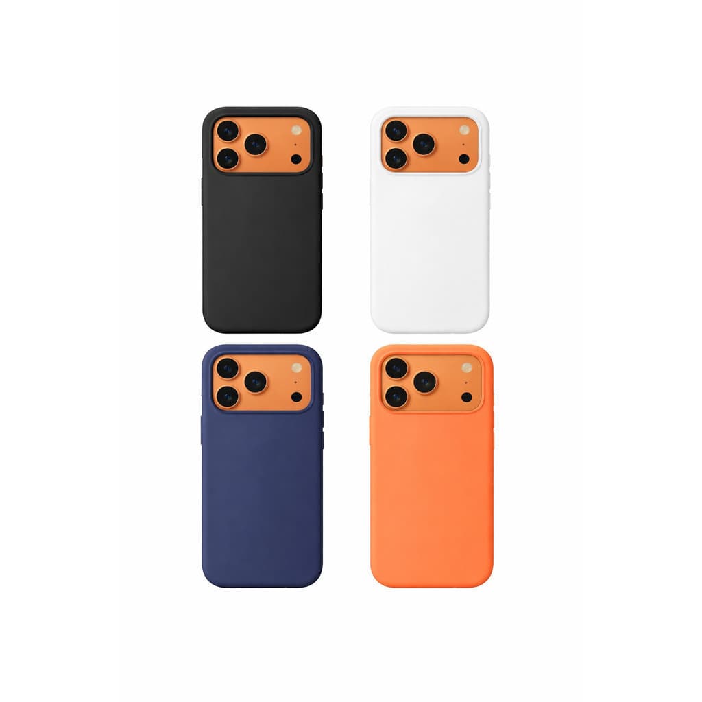 Capa Silicone Colorida Para iPhone 17 Pro e 17 Pro Max Premium