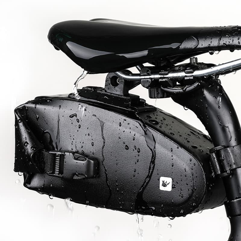 Rhinowalk rinoceronte bolsa traseira de bicicleta totalmente à prova d'água, fivela de liberação rápida, bolsa de selim,