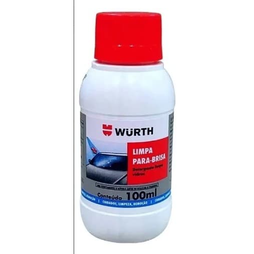 Limpa Parabrisa P/Carro Wurth Fluido Proteção Anti Gordura 100 ML