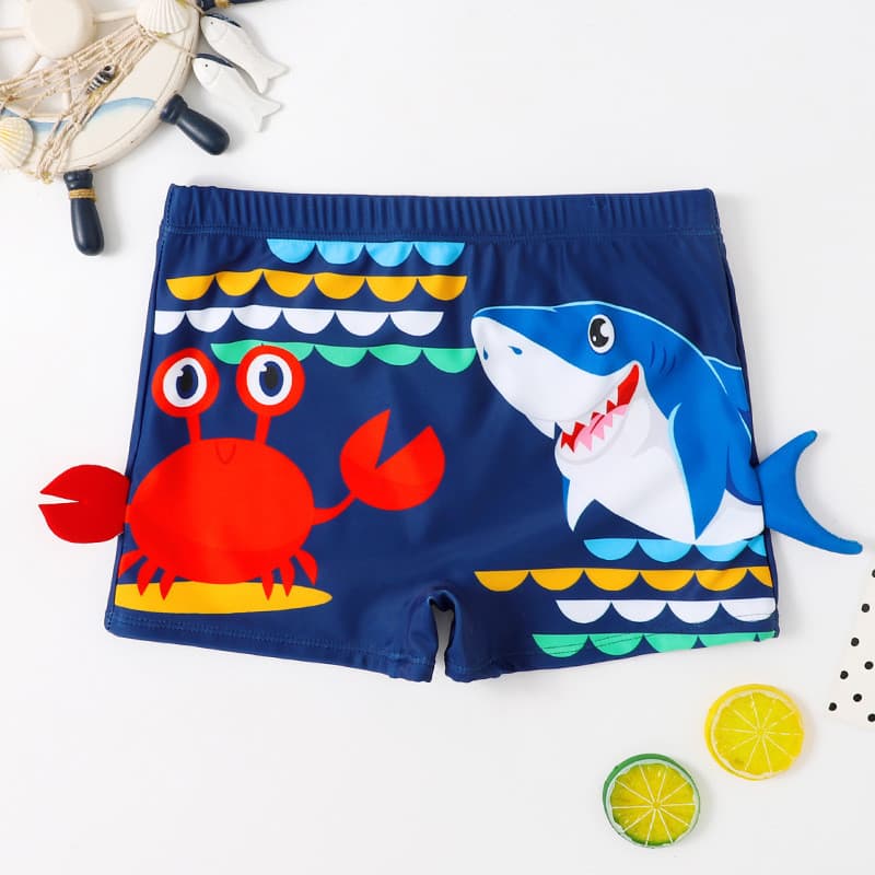 Crianças troncos de natação meninos roupa de banho dos desenhos animados Boxer de secagem rápida crianças bebê roupa de