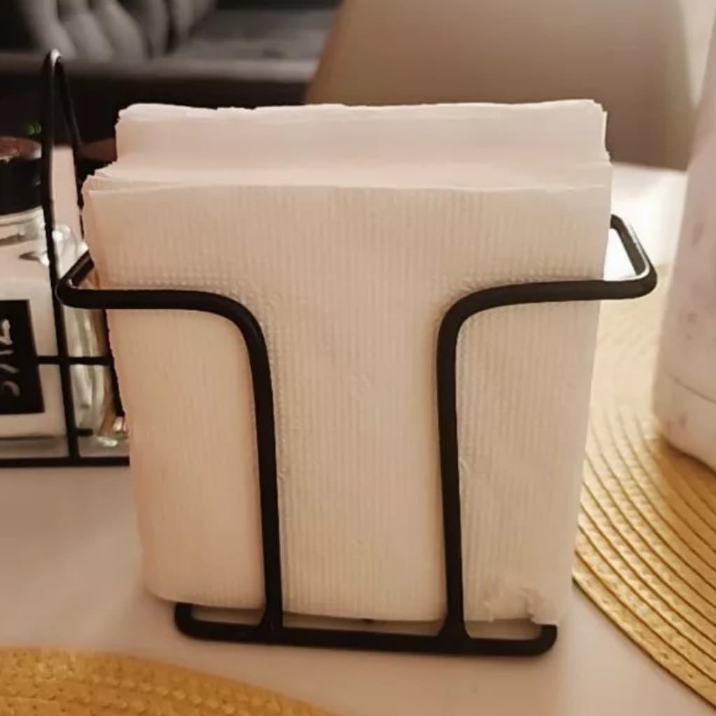 Suporte de Guardanapos para Mesa - Aço brilhante, Alta Durabilidade