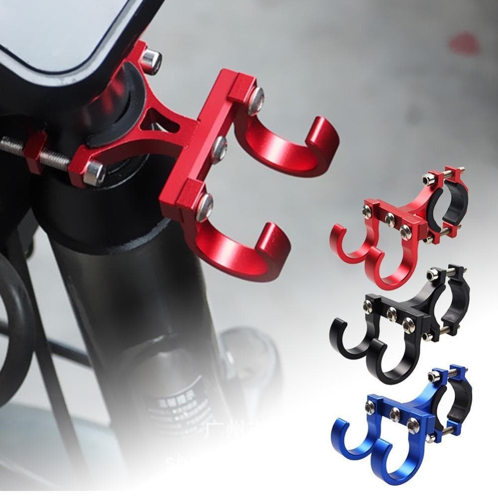 Gancho Duplo Simples de Metal para Patinete Elétrico, Suporte de Armazenamento para Bicicleta, Fivela para Tubo, E-