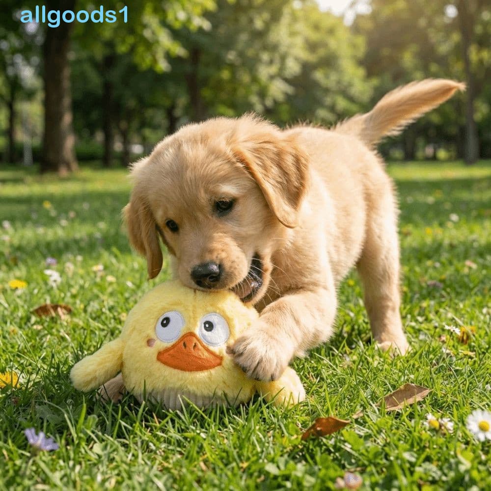 Brinquedo De Pelúcia Para Cachorro ALLGOODS , Interativo Resistente À Mordida Fofo , Estridente Recarregável Em Formato