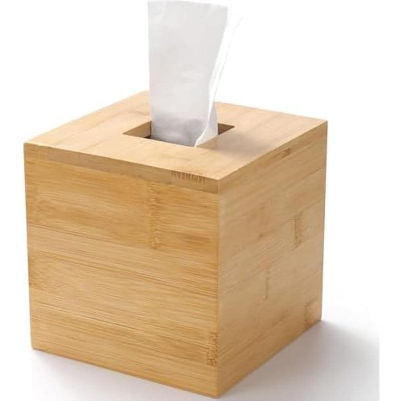 Capa De Caixa De Tecido De Bambu , Suporte Quadrado Para Madeira De Papel Facial De Banheiro , Quarto , Mesa De Jantar ,