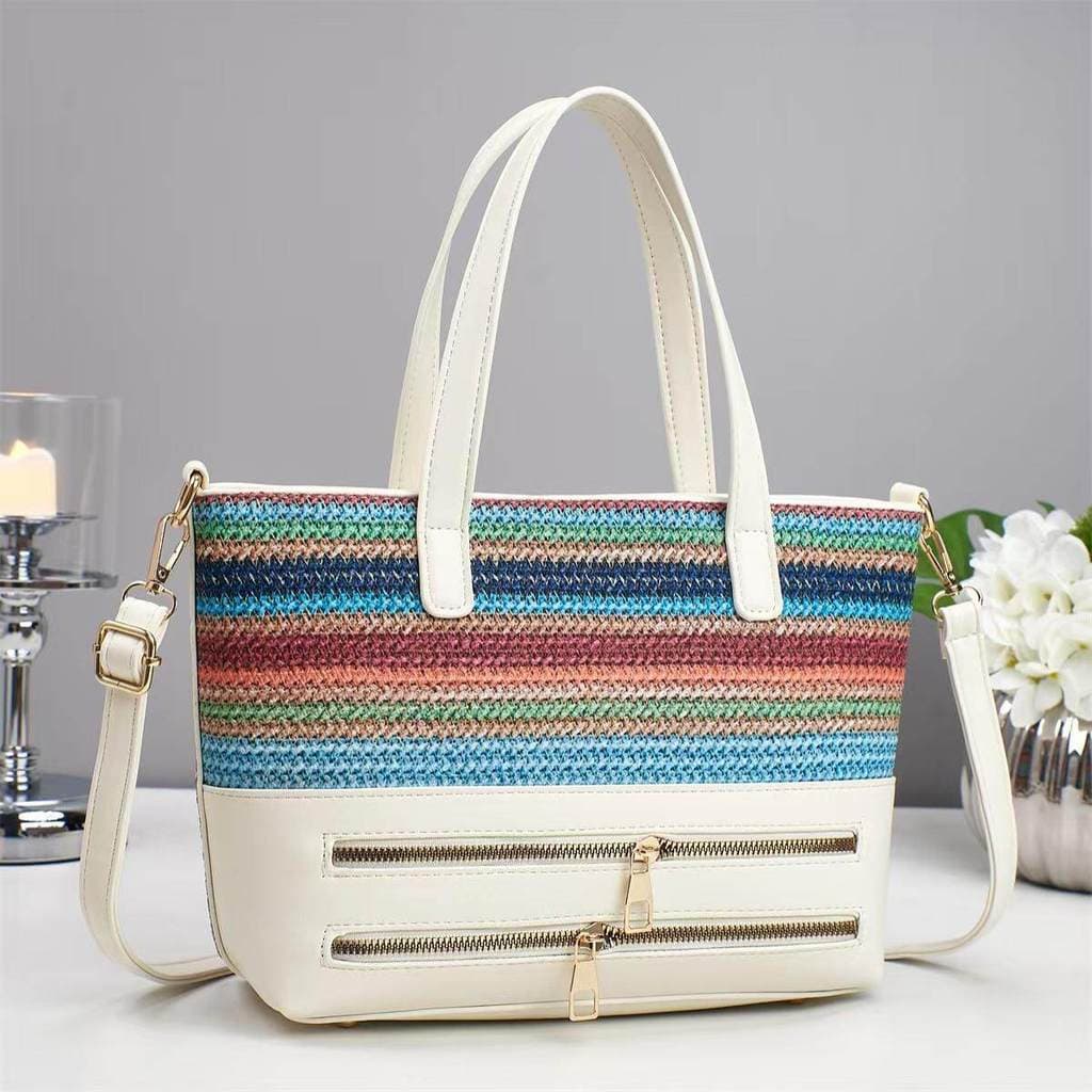 Bolsa bolsa transversal feminino 2026 verão Popular saco de palha férias à beira-mar única volta Crossbody bolsa feminin