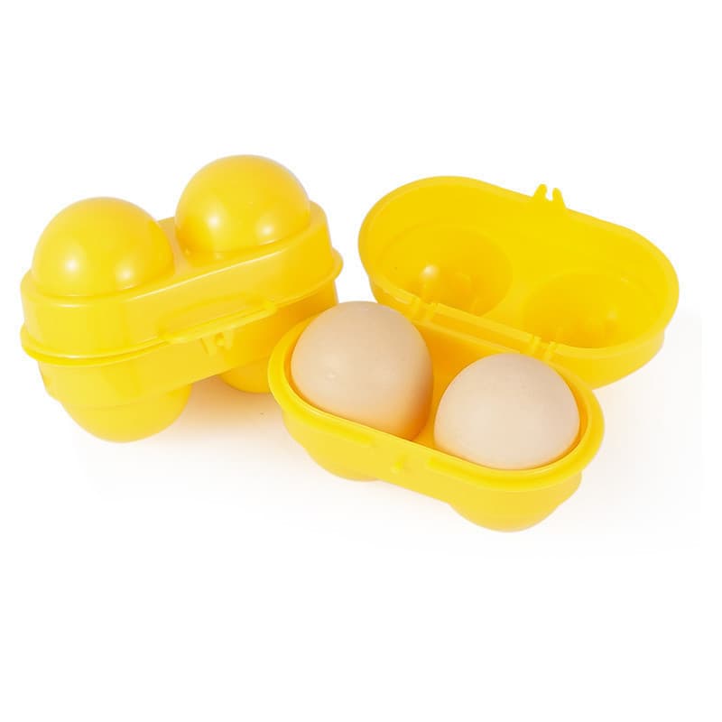 Caixa de Armazenamento de Ovos Portátil para Acampamento ao Ar Livre, Utensílios de Mesa, Suporte de Ovos de Plástico pa