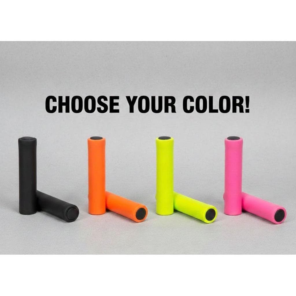 Manopla Punho Bike Silicone GTA Confortável Macia 135 mm CORES ROSA VERDE LARANJA PRETA VERMELHA