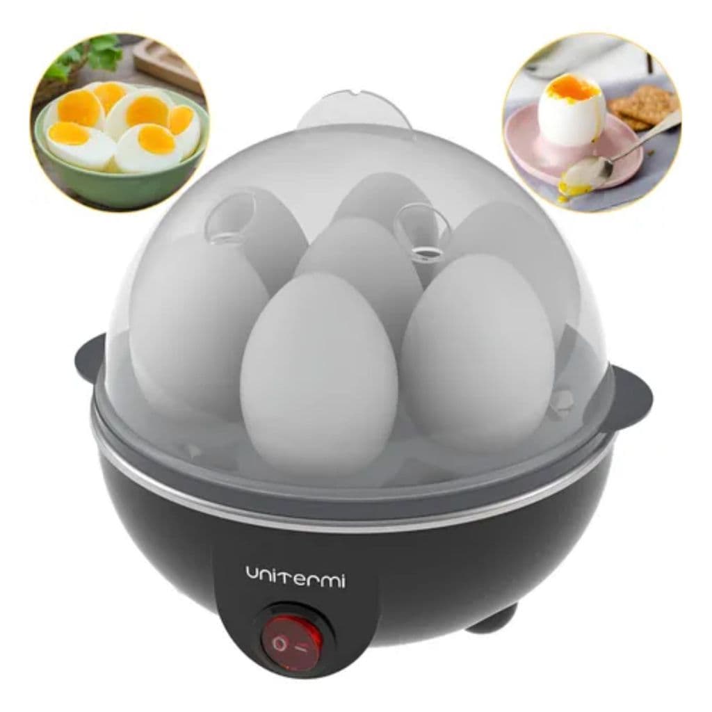 Cozedor Elétrico De Ovos Inox 7 Unidades 350w Luz Indicadora