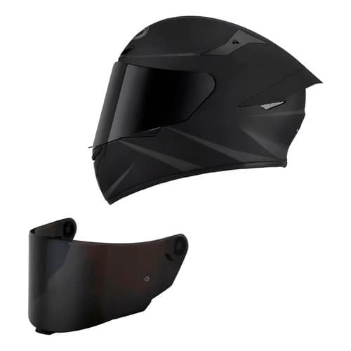 Capacete Kyt Tt Course Preto fosco  MAIS VISEIRA FUME