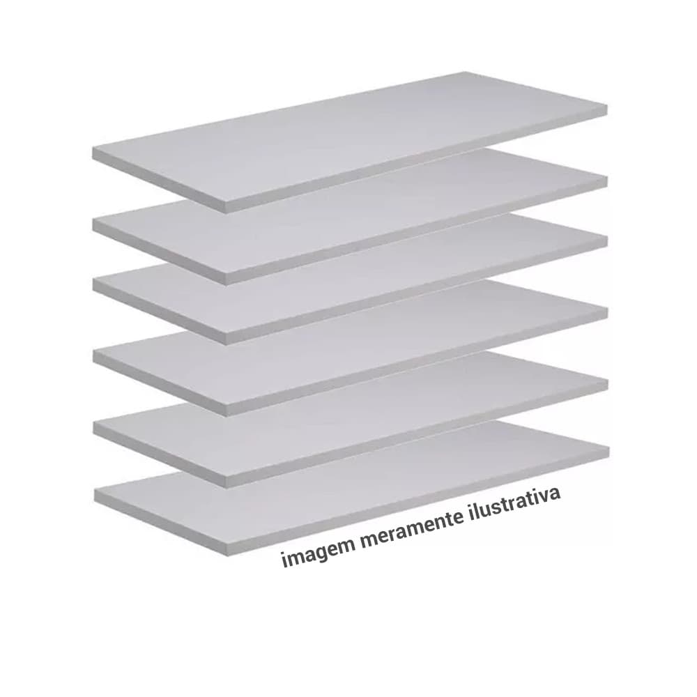 Prateleira Guarda roupa 47,5 x 43  Mdf Branca Bancada 15mm