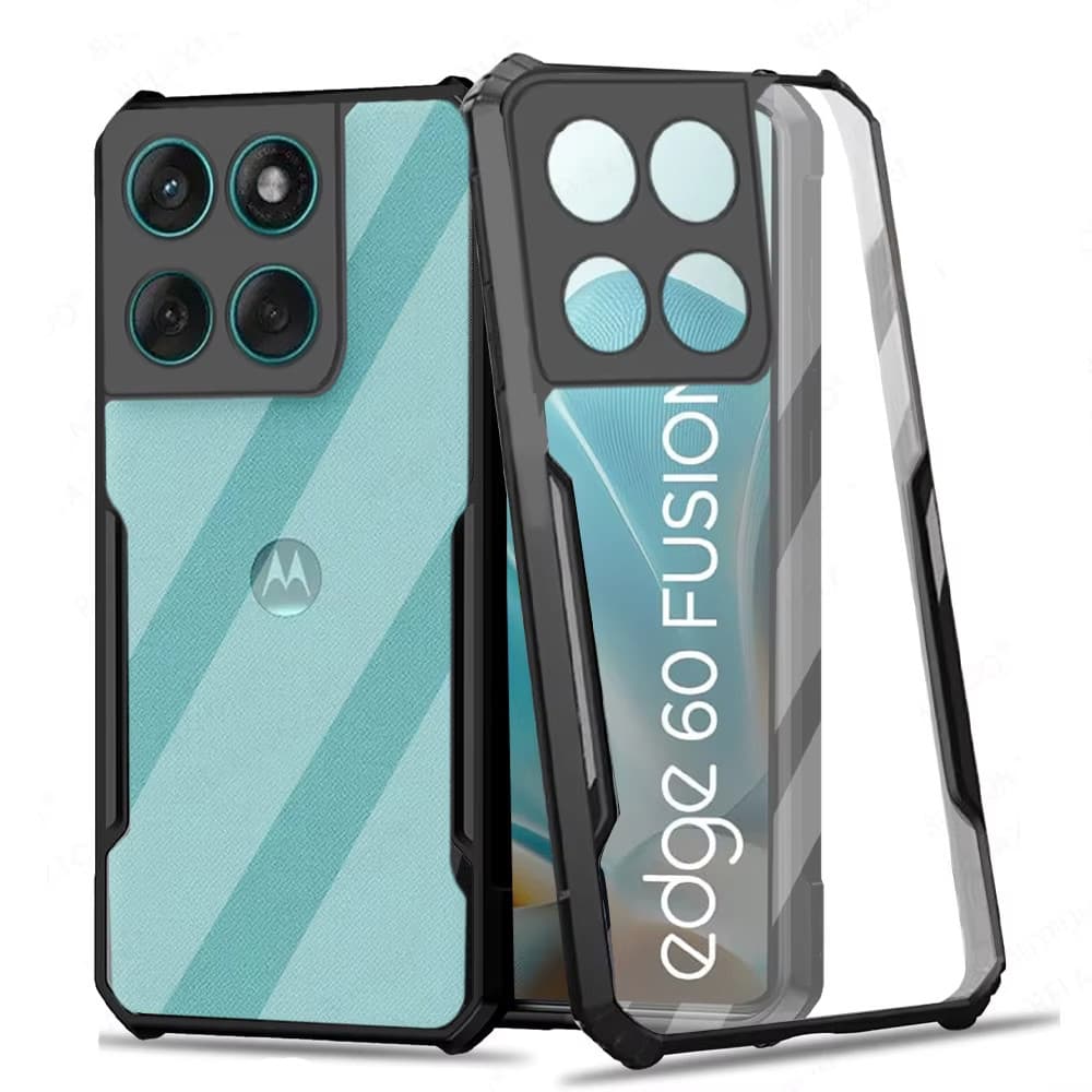 Acrílico À Prova De Choque Pára-Choques Embalagem Para Motorola Moto Edge 60 Fusion 60 Pro 70 Transparente Armadura Airb