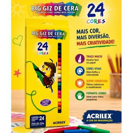 GIZ CERA BIG GIZ ACRILEX 24 CORES