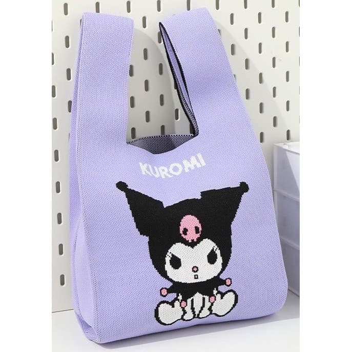K bolsa de malha fofa de desenho animado bolsa feminina bolsa de malha novo estilo bolsa Tote