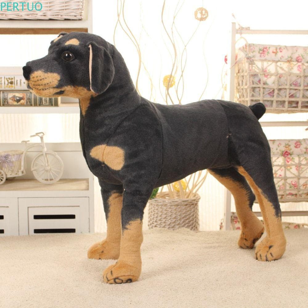 Brinquedo De Pelúcia Para Cachorro PERTUO , Boneca Preta De Simulação , Adereço Fotografia De Em Pé , Bicho