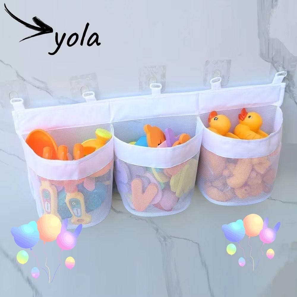 Organizador De Brinquedos YOLANDAGOODS , De Banho Resistente A Mofo De Grande Capacidade , Saco De Suspensão De Parede C