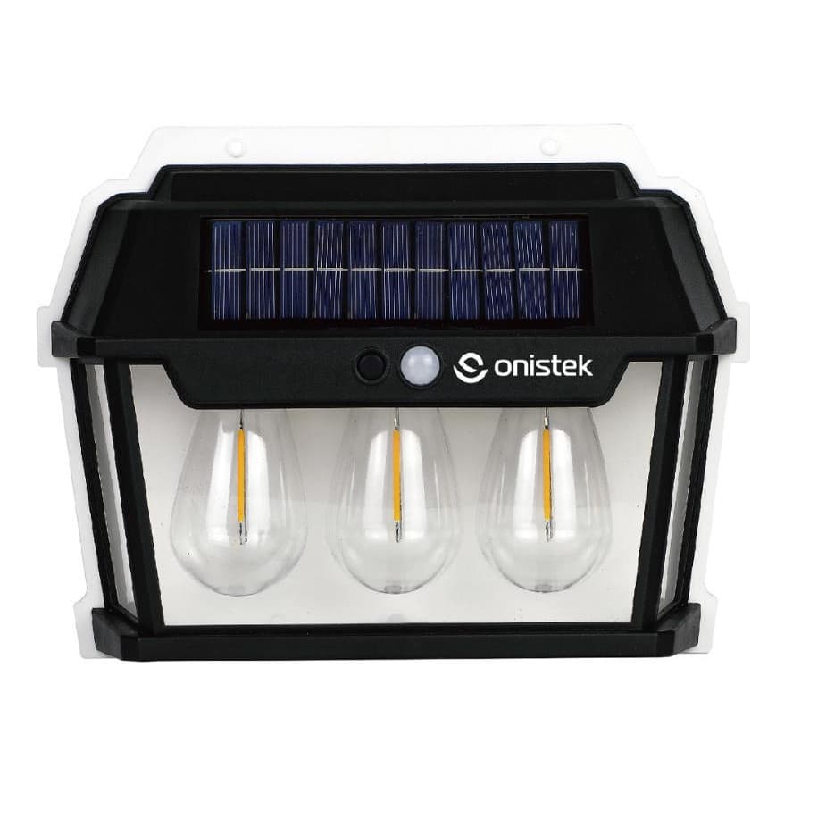 Luminária Solar 800lm Resistente À Água Com Sensor Movimento