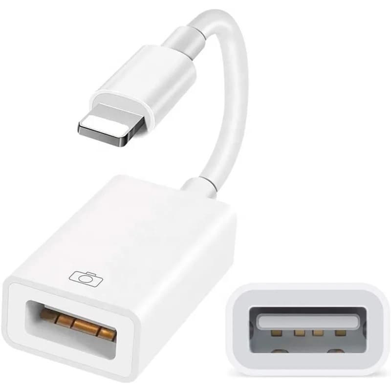 Cabo Otg Usb Compatível com iPhone E iPad Pendrive