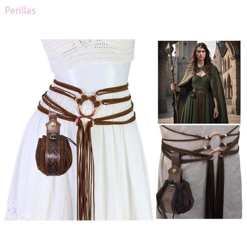 Cinto Fantasia Medieval Perillas Conjunto Cintura Relevo Correspondente Para Festas Cosplay