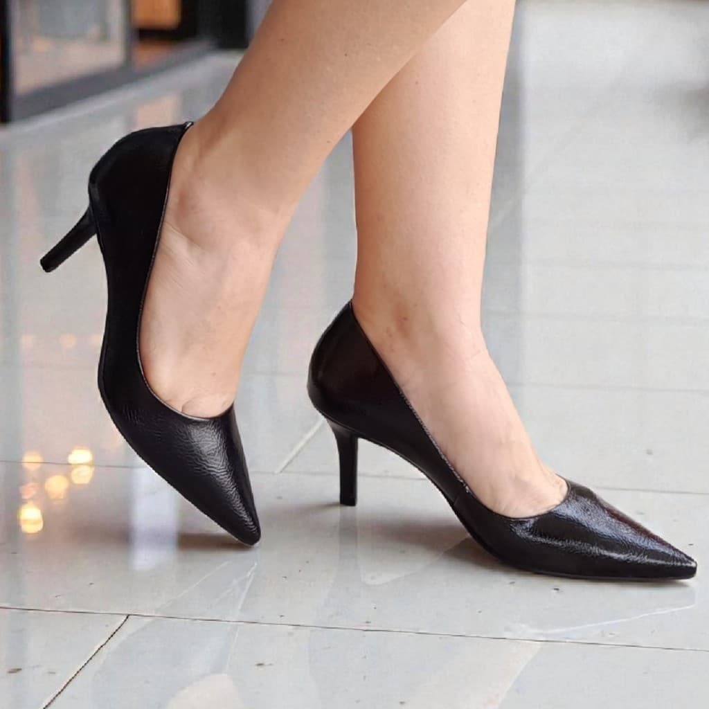 Sapato Feminino Bebecê Scarpin T7029145 Social Salto Alto