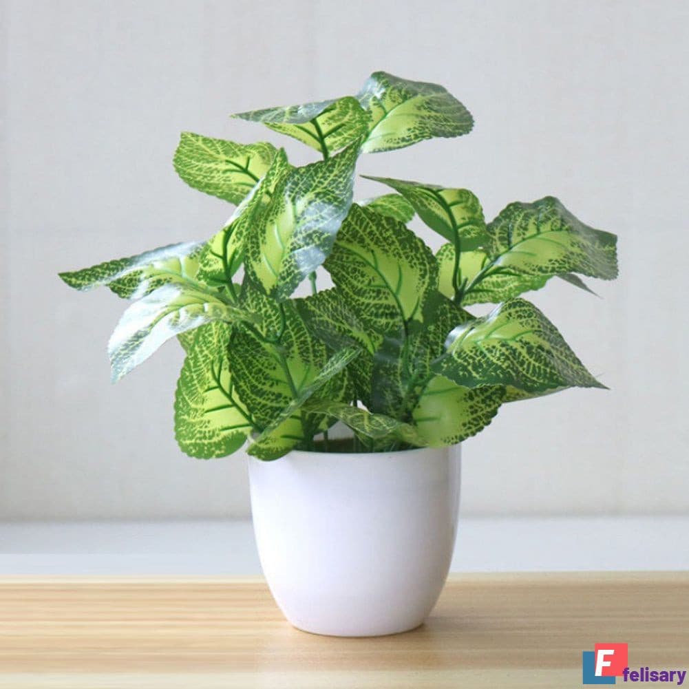 Planta em vaso artificial / Simulação de flores / Plantas falsas / Decoração de casa / escritório FEL