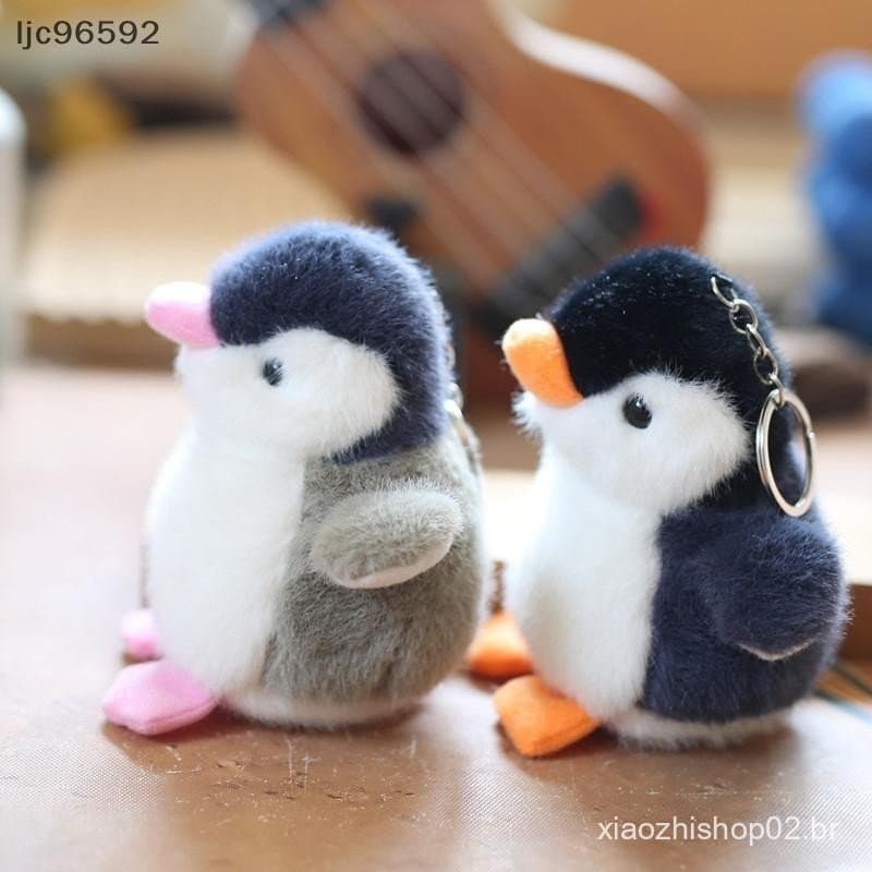 [ljc] Chaveiro De Pinguim De Desenho Animado , Pelúcia Fofo Para Presentes De Meninas , Brinquedo Escolar Criativo , Bol
