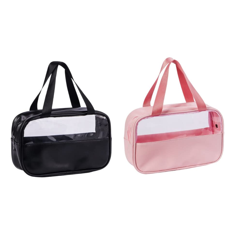 Necessaire Feminina Transparente Impermeavel Premium Mulher de Maquiagem
