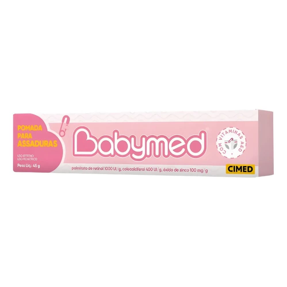 Babymed Rosa Pomada Bg 45g Para Assaduras Bebê