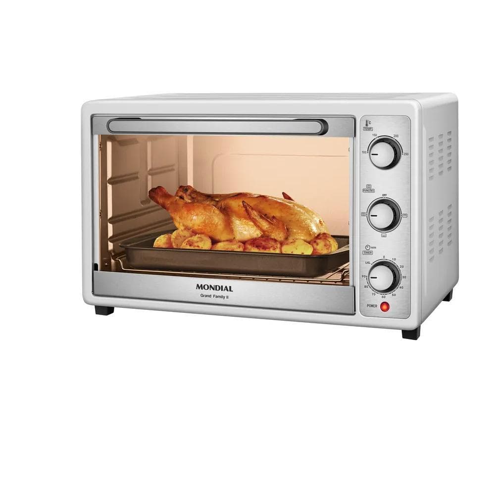 Forno Elétrico Mondial FRN-52-WI 52 Litros 1800W 220V Inox Famíly Grill
