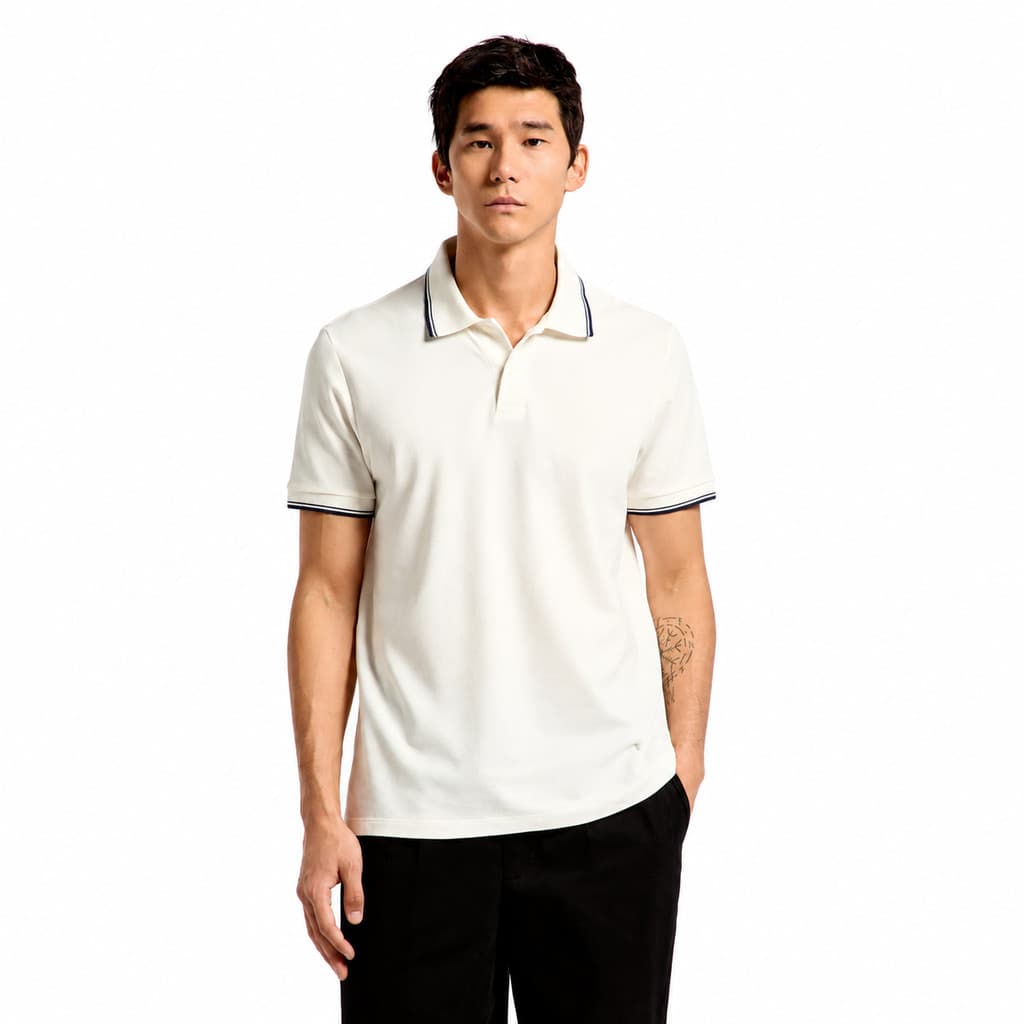 Camisa Polo Hering Básica Masculina em Piquet Algodão Premium Respirável