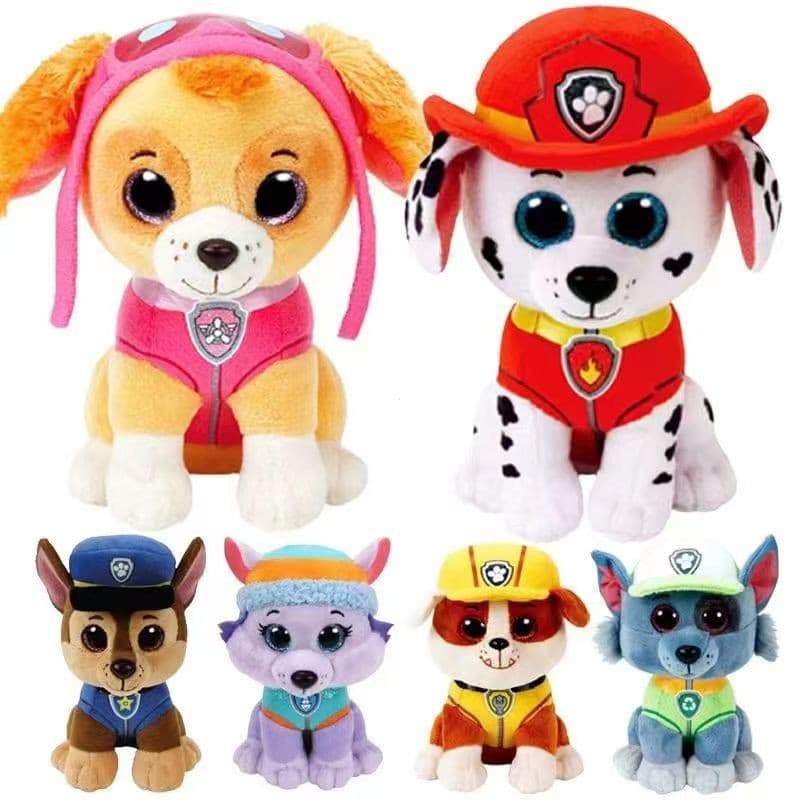 Adoráveis Cães Brinquedo de Pelúcia de 15cm Marshall Zuma Rubble Skye Presentes de Boneca de Pelúcia para Crianças, Brin