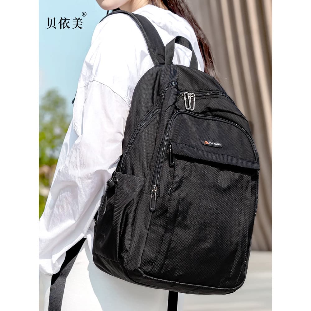 Mochila novo estilo simples saco estudante All-Match mochila de viagem ao ar livre Unisex saco de escola de grande capac